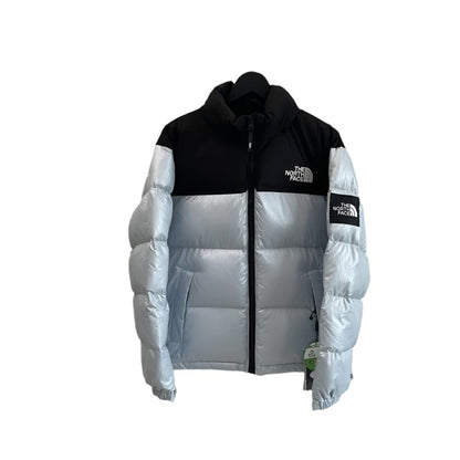 THE NORTH FACE 013 Blue Gray Metallic Down Jacket