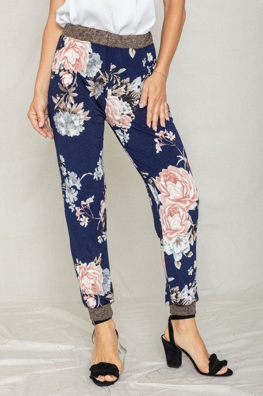 Rose Print Jogger