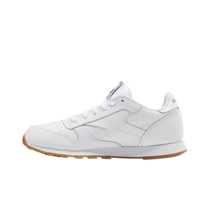 REEBOK 100010472 (GZ6098) CL LTHR JR`S (Medium) White/White Lether Lifestyle Shoes