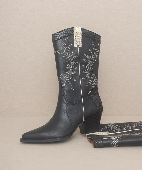 OASIS SOCIETY Halle - Paneled Cowboy Boots