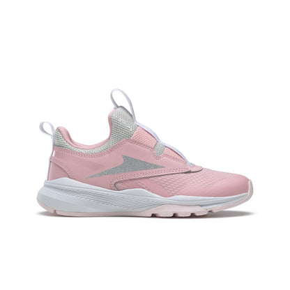 REEBOK GW1237 XT SPRINTER SLIP-ON YTH'S (Medium) Pink/Pink/Silver Textile/Leather Running Shoes