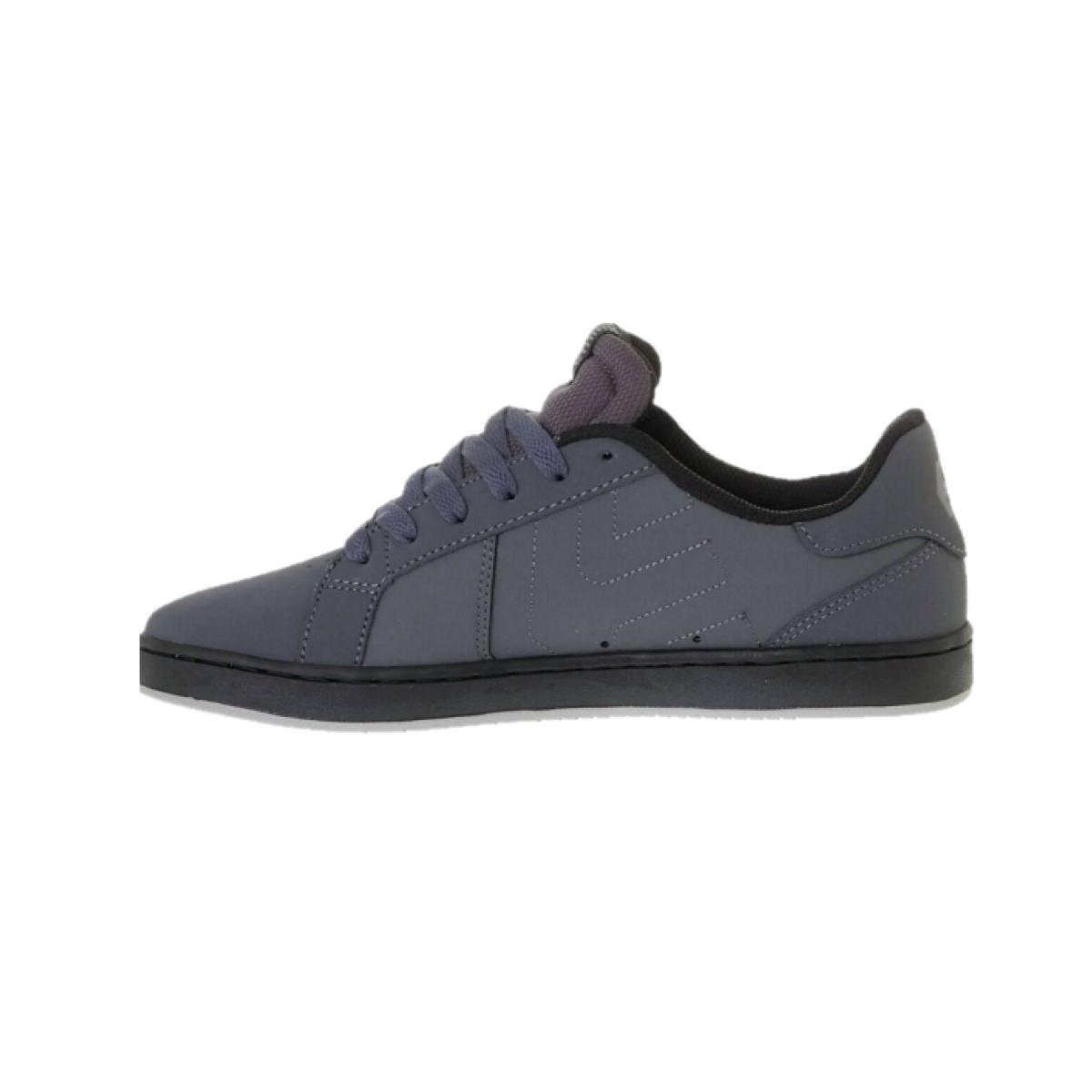 ETNIES 4101000416 022 FADER LS MN'S (Medium) Dark Grey/Black Nubuck Skate Shoes