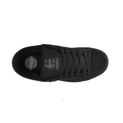 ETNIES 4101000091 003 KINGPIN MN'S (Medium) Black/Black Nubuck & Synthetic Skate Shoes - UE Fashion