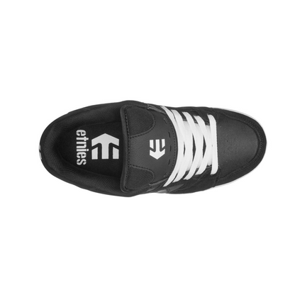 ETNIES 4101000537 976 FAZE MN'S (Medium) Black/White Nubuck & Synthetic Skate Shoes