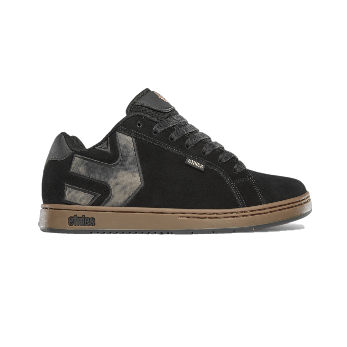 ETNIES 4101000203 964 FADER MN'S (Medium) Black/Gum Suede & Synthetic Skate Shoes