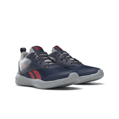 REEBOK GX4002 FLEXAGON ENERGY 3.0 JR'S (Medium) Navy/Grey/Red Textile Running Shoes