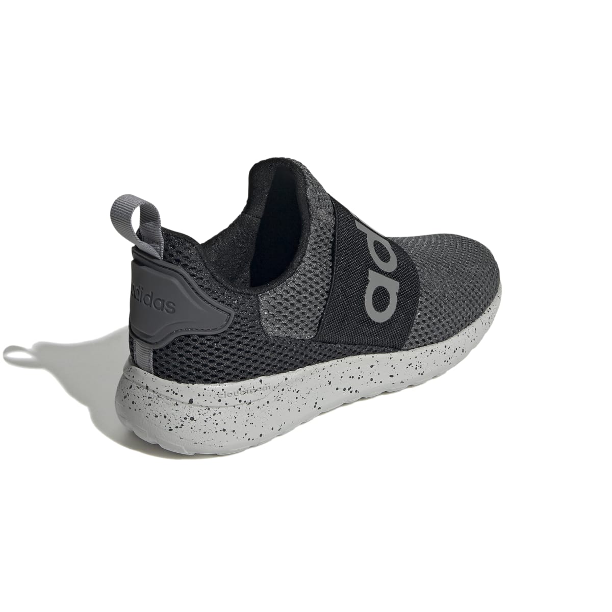 ADIDAS Q47208 LITE RACER ADAPT 4.0 K JR'S (Medium) Grey/Grey/Black Mesh Running Shoes