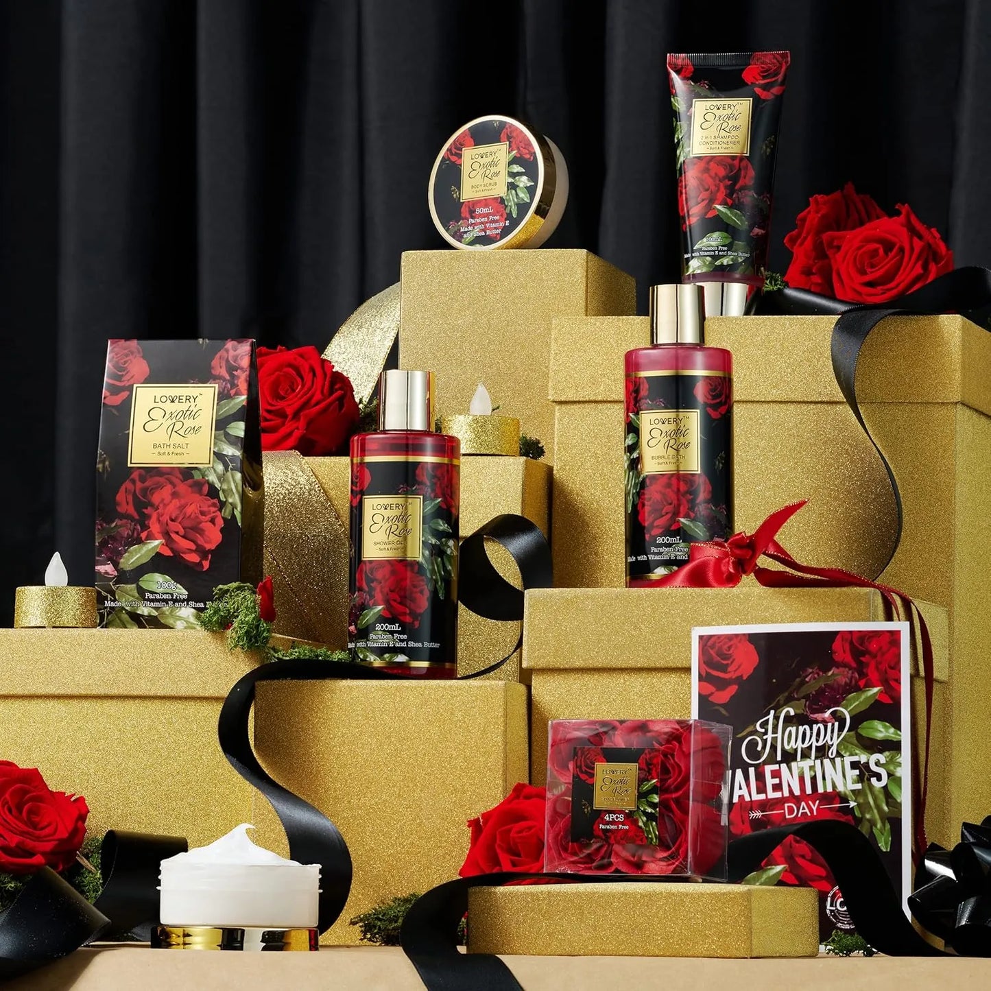 Exquisite Romantic Rose Spa Gift Basket – The Perfect Gift for Relaxation & Rejuvenation - UE Fashion