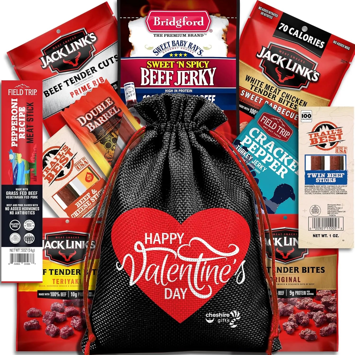 Valentine's Day Beef Jerky Gift Basket – A Unique Savory Surprise for Him - UE Fashion