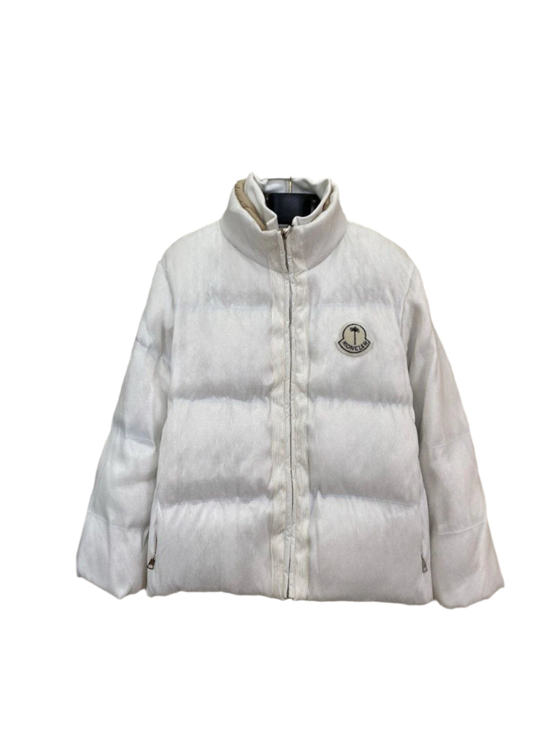 Moncler x Palm Angels White Down Jackets