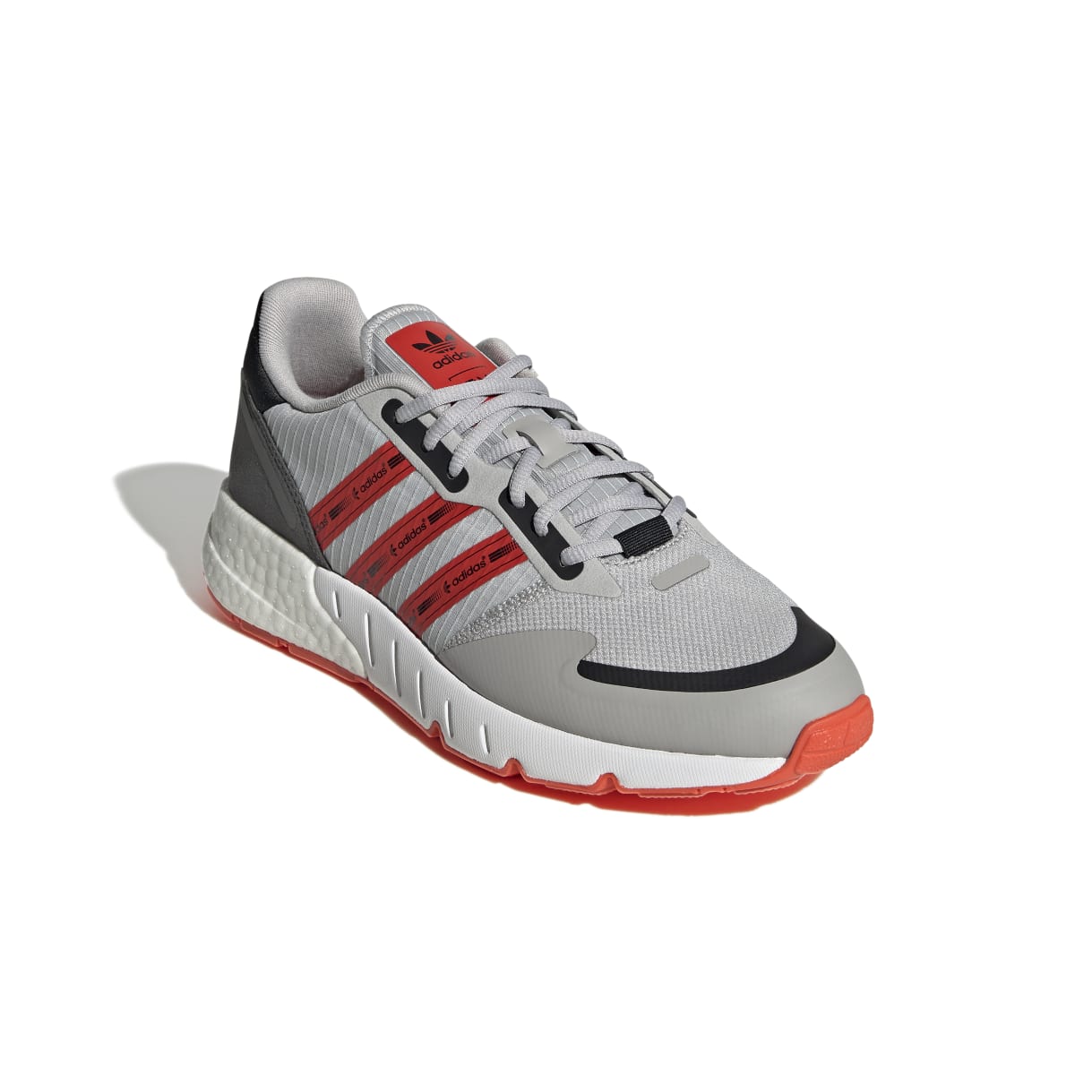 ADIDAS GZ9079 ZX 1K BOOST MN'S (Medium) Grey/Red/White Textile Running Shoes