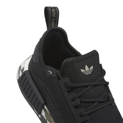 ADIDAS IE0521 NMD_R1 TR MN'S (Medium) Black/Black/Silver Textile Running Shoes