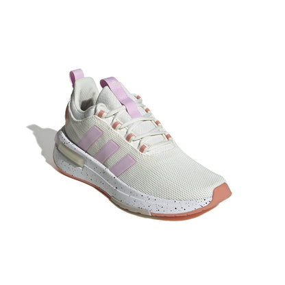 ADIDAS IF0044 RACER TR23 WMN'S (Medium) White/Orchid/Beige Textile Running Shoes