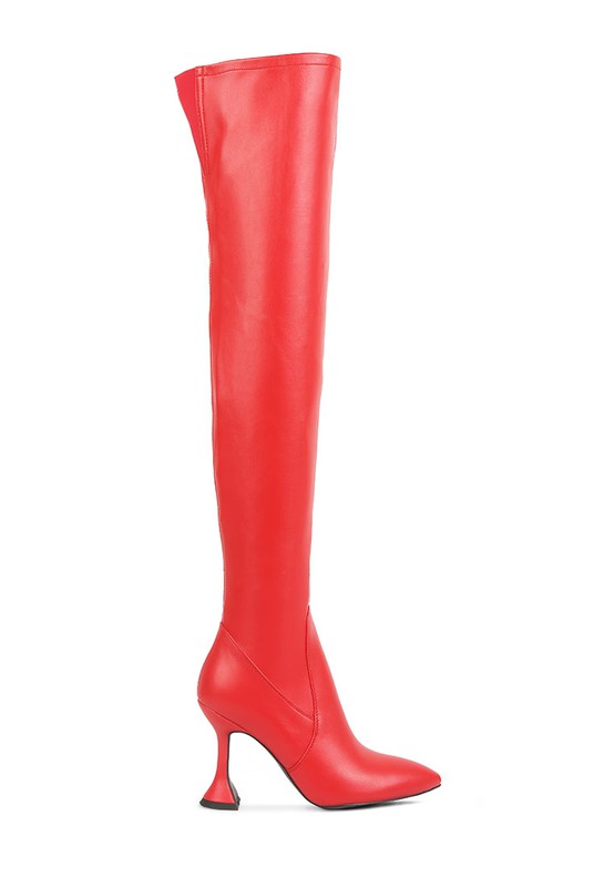 BRANDY OVER THE KNEE HIGH HEELED BOOTS