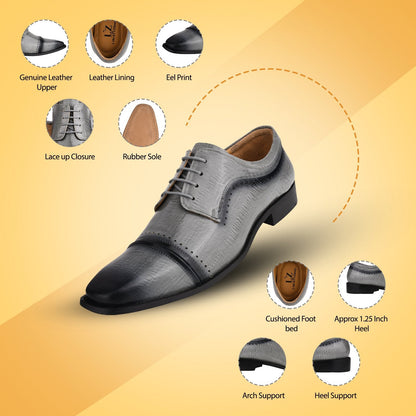 BRUCE Leather Oxford Style Dress Shoes