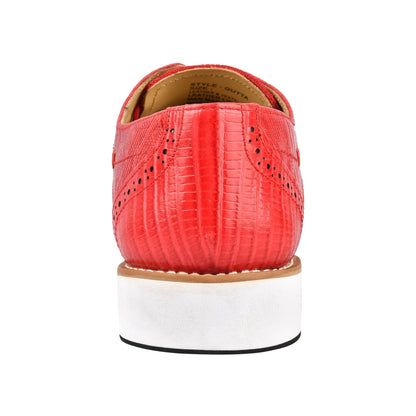 Gutta Lizard Print Leather Textile Casual Sneakers