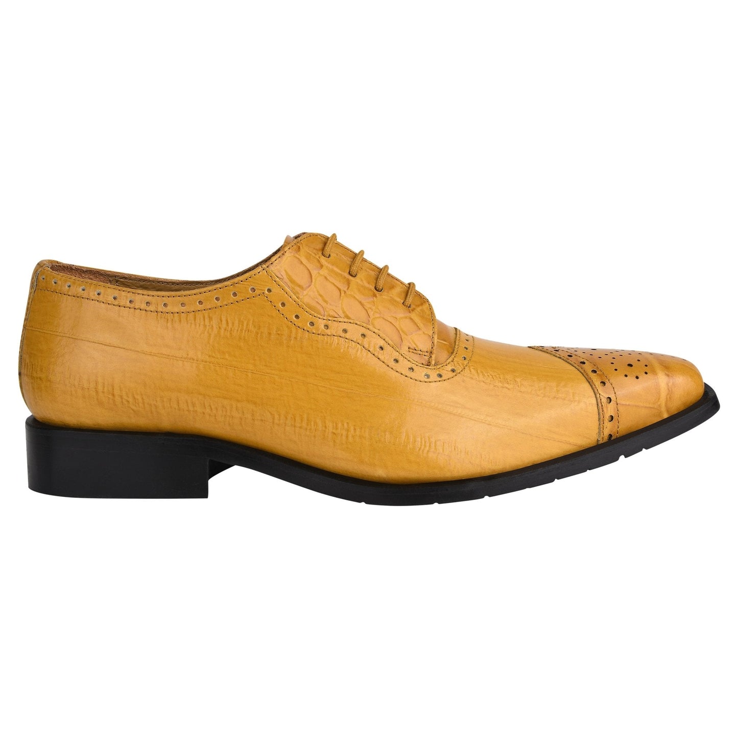 Henley Genuine Leather Oxford Style Brogue Dress Shoes