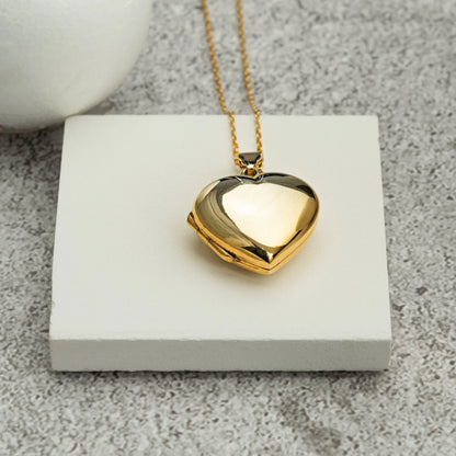 Personalized Heart Locket Necklace for Valentine's Day Gifts - UE Fashion