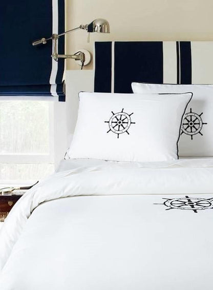 Yacht Ship Wheel Sham